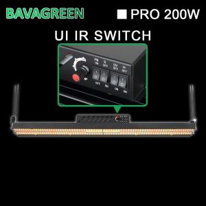 IP20 Black Dimmable 200 Watt LED Grow Light Full Spectrum