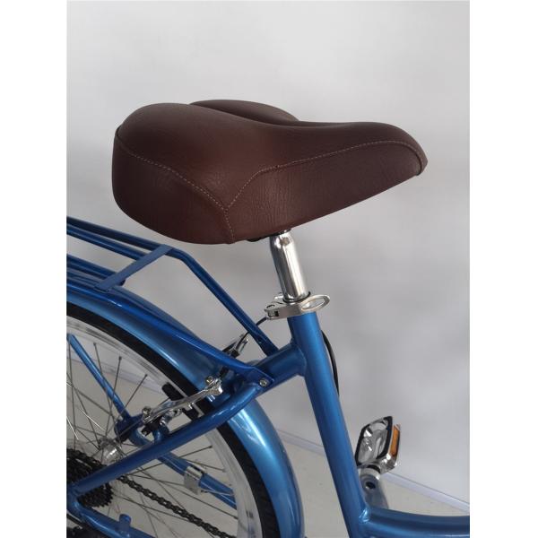 26 Inch Aluminum Alloy Frame 7 Speed Vintage Beach Cruiser Bike with Rear Carrier