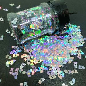 OEM/ODM Glitter Footprint Shaped Sand Ornament for Easter Occasion Personalized