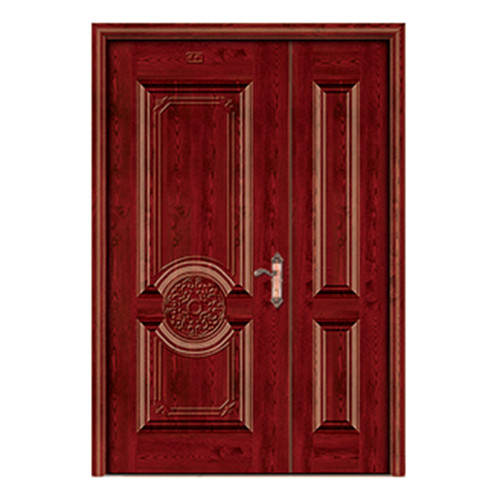 Buy ABNM-ADL819 double leaf steel wood interior door at wholesale prices