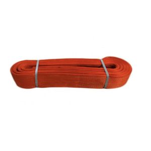Orange 24 Tonne 300mm width flat Polyester Webbing Sling