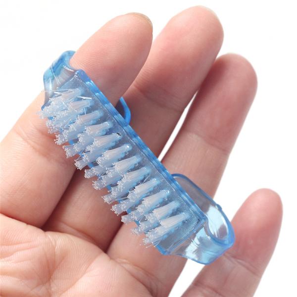 Plastic Handle Nail Brush with Four Rows of Nylon Bristles Easy to and Effective