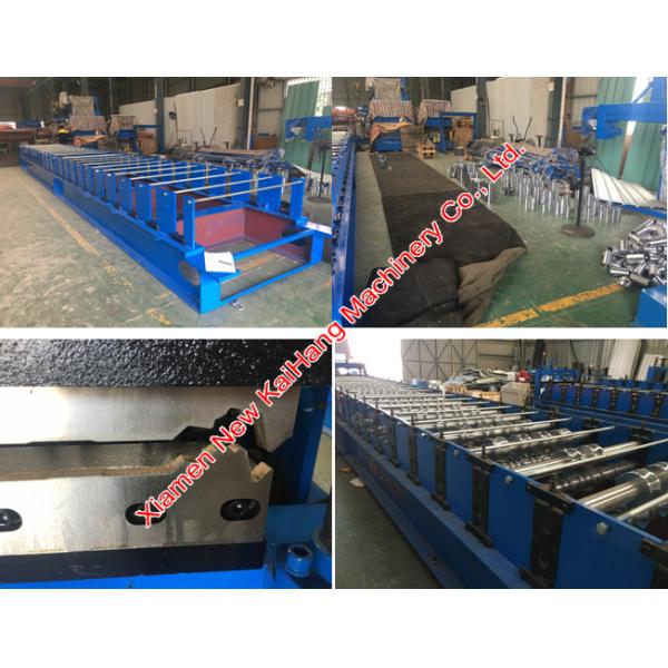 Indonesia popular roofing roll forming mc, pre – painted sheets, 0.42mm, steel roof roll forming machine