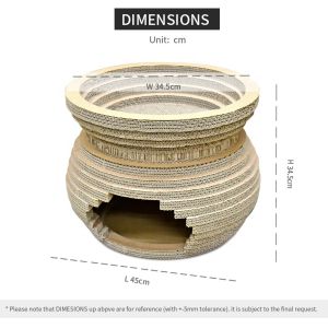 Customised Hot Sale Paper Cardboard House Scratching Boards Cat Scratcher with