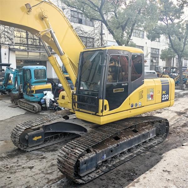 22 Ton Used Komatsu PC220-7 Crawler Excavator with Original Hydraulic Cylinder in Japan