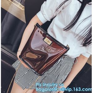 Transparent conference eco shopping bag, shopping pvc bag with custom print,