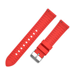 ROHS Quick Release 20mm Silicone Rubber Smart Watch Strap