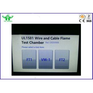 UL1581 Wire and Cable Fire Test Chamber Wire Testing Equipment