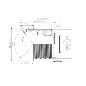Quality 1/2.5&quot; 2.98mm 5Megapixel no distortion lens ,S mount lens ,CCL1250298MP lens for MT9M111 to MT90006,MT9P031 for sale