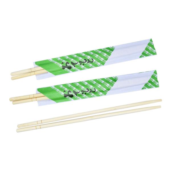 Buy Printed Sleeves Biodegradable Round Bamboo Chopsticks Customised at wholesale prices