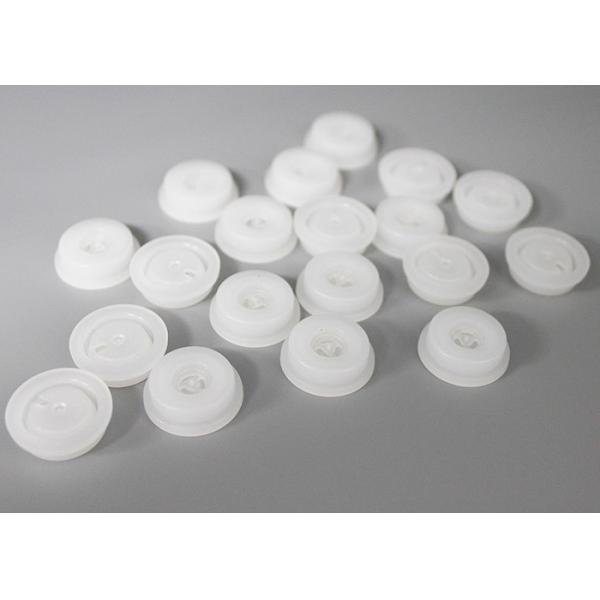 Moistureproof Small Plastic One Way Valve For Food And Snack Bag 5.7mm Height