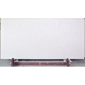 18MM Immaculate Slab Carrara Quartz Stone With Chalky Black Veins