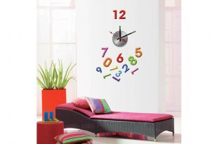 Numbers Vinyl Wall Decoration Sticker Clock 10A007