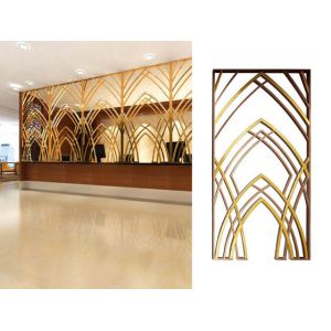 Black Stainless Steel Carved/ Engraved Mashrabiyia Panels For Sunshades/Louver