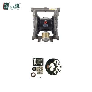1'' Aluminum Alloy Double Diaphragm Pump With Santoprene Membranes