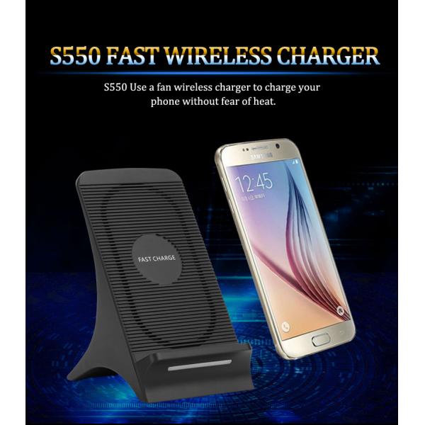 10w Standing Wireless Charger Two Charging Modes 0.5-6.0mm Charging Distance
