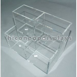 Counter Top Clear Acrylic Makeup Organizer Merchandise Recyclable