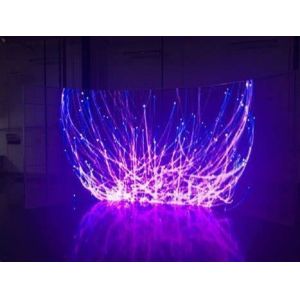 IP65 1R1G1B Transparent Video Wall Advertising 500*125mm Window Display