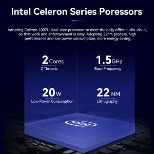 Intel Celeron 1007U DDR3 Up To 8G Mini PC With Single LAN Windows 10 And Linux
