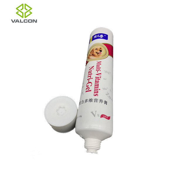 White Flip Cap Toothpaste Packaging Tube , Laminated Empty Tube Packaging 130 ML