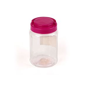 Round Clear Pet Jars Food Grade Container with Handling Cap