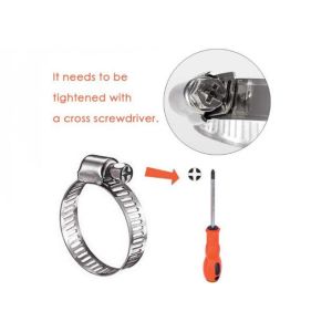 Adjustable 2.1 NM LBS Oilproof American Hose Clamp
