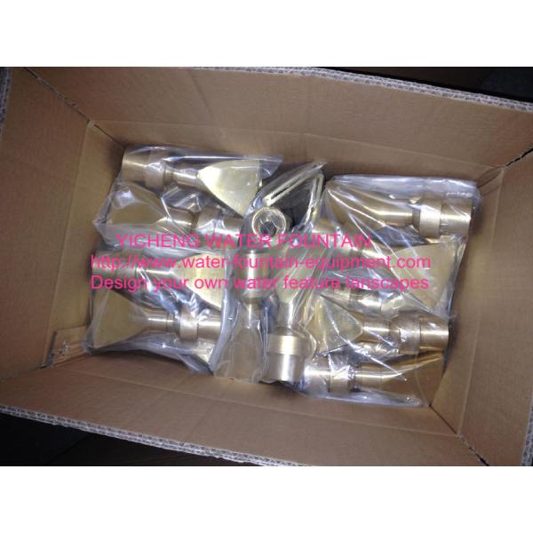 Gold Adjustable Fan Fool Water Fountain Heads Brass And Stainless Steel