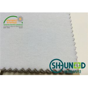 Pure White Embroidery Backing Fabric With 50% Polyester / 50% Viscose