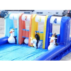 Pony Hop Riding Race Track Inflatable Pony Hopper Game