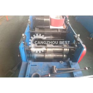 Square Steel Profile Soffit Panel Rain Pipe Gutter Downspout Machine