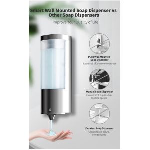 IPX7 Automatic Hand Sanitizer Triple Bathroom Wall Mounted Soap Dispenser