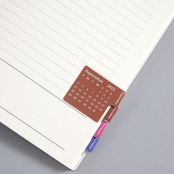 Calendar Stickers Monthly Planner Gift for Journal Notebook Agenda Style Memo Pads