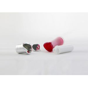 Acrylic Airless Light Blue Plastic Lotion Bottles Round Cosmetic 30ml 50ml