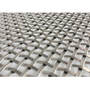 1.8mm Half Round Decorative Metal Mesh Screen For Windows 3.36kgs/m2