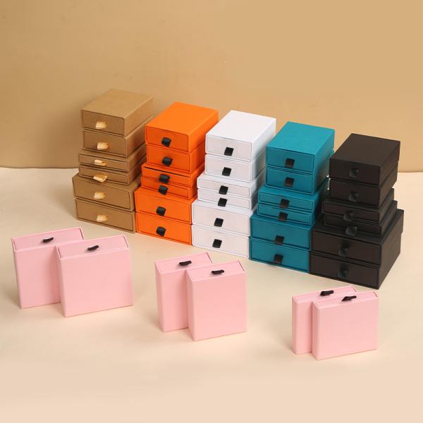 Custom Drawer Paper Material Jewelry Gift Packaging Boxes for Customized Presentation