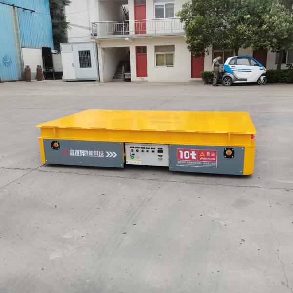 10T Plate Trackless Transfer Cart Heavy Load Material Transfer Trolley