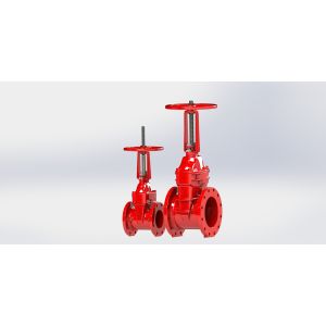 Flange Or Groove Type Ul Gate Valve Non Rising Stem Resilient Seated Ductile
