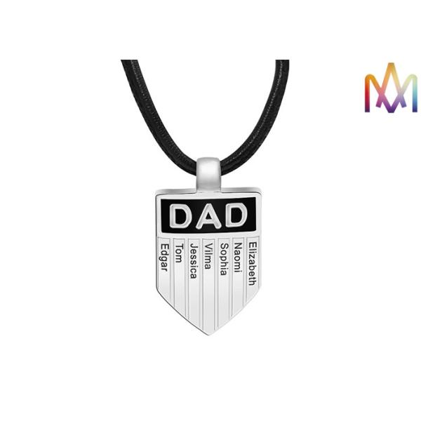 Buy OEM ODM Family Name Pendant Mens Engraved Necklace at wholesale prices