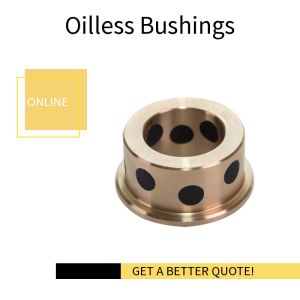 Self-Lubricating Oilless Flanged Graphite Bronze Sleeve Bushing