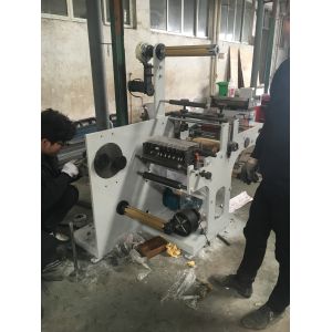 Rotary Knife Die Cutting Machine , Automatic Slitter Rewinder With Turntable