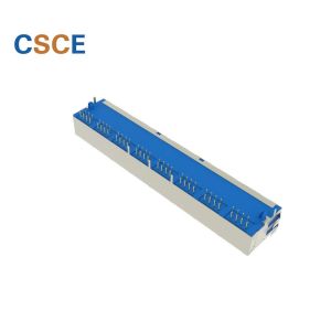 Metal Shielded RJ45 Modular Jack 8 Port Contact Material Phosphor Bronze