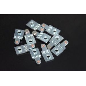 Welding Machine Parts For Mini Circuit Breaker / Stamped Metal Parts With Silver