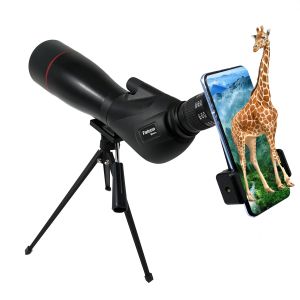 20-60x80 Birding Spotting Scope With 45 Degree Angled Eyepiece