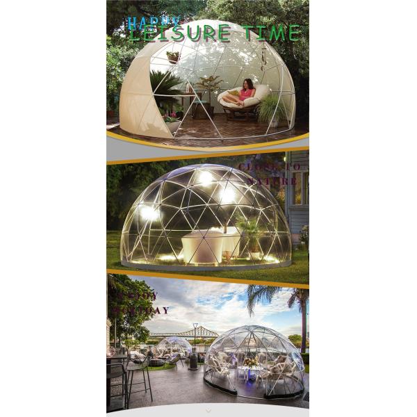 The PVC canvas transparent Weatherproof Cover Garden Igloo Greenhouse 360 Dome tent