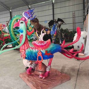 Realistic Voice Animatronic Animals Mythical Chinese Creatures Miemengniao