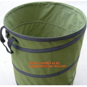 heavy duty foldable pop up garden waste leaf bag,Durable Garden Pop Up Bag
