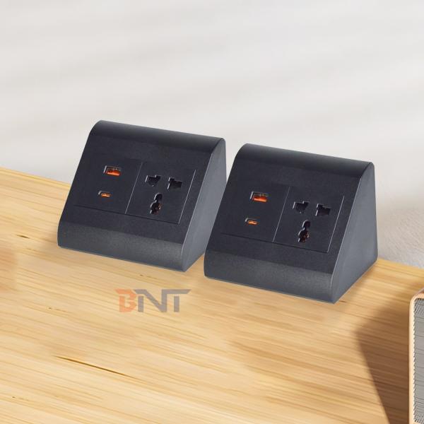 Buy Universal Socket for Office & Home 1 Outlets Tabletop Power Socket with USB A+C Outlets IP44 for Multiple Devices at wholesale prices