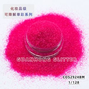 Christmas Plant Cellulose Biodegradable Glitter For Face Hexagonal High