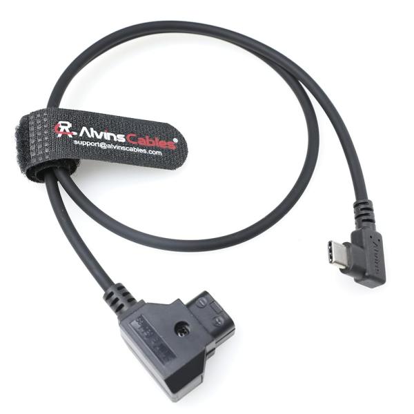 Alvin's Cables Dtap to Right Angle USB C Power Cable, 2ft Ultra Soft & Flexible