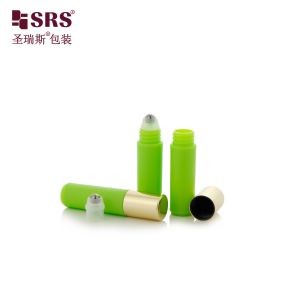 RPA-2ml Opaque Green Custom Color Plastic Bottle With Aluminum Screw Cap Logo